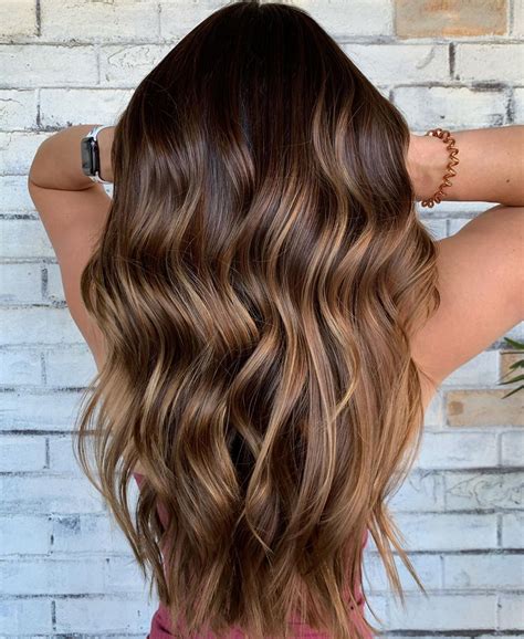 brunette balayage on brown hair